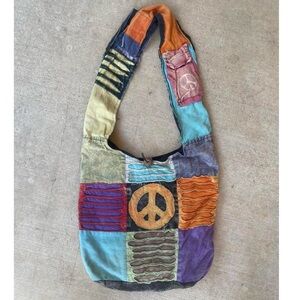 Colorful Patchwork Hobo Bag